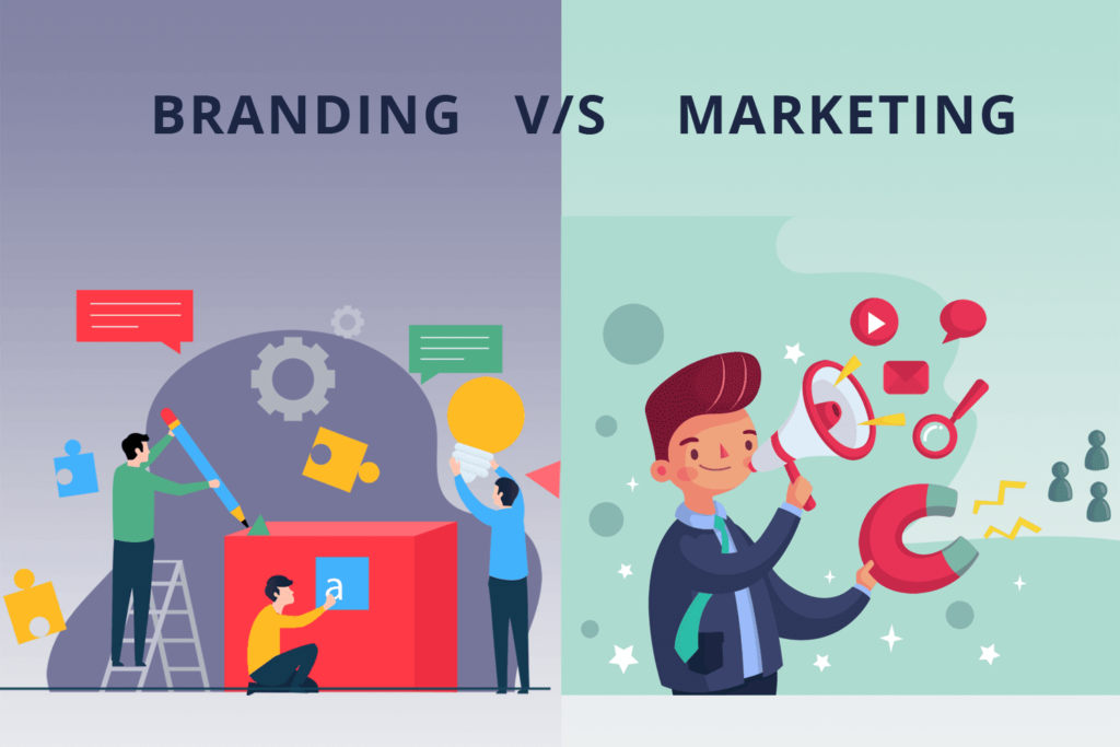 DIFFERENCE BETWEEN BRANDING AND MARKETING